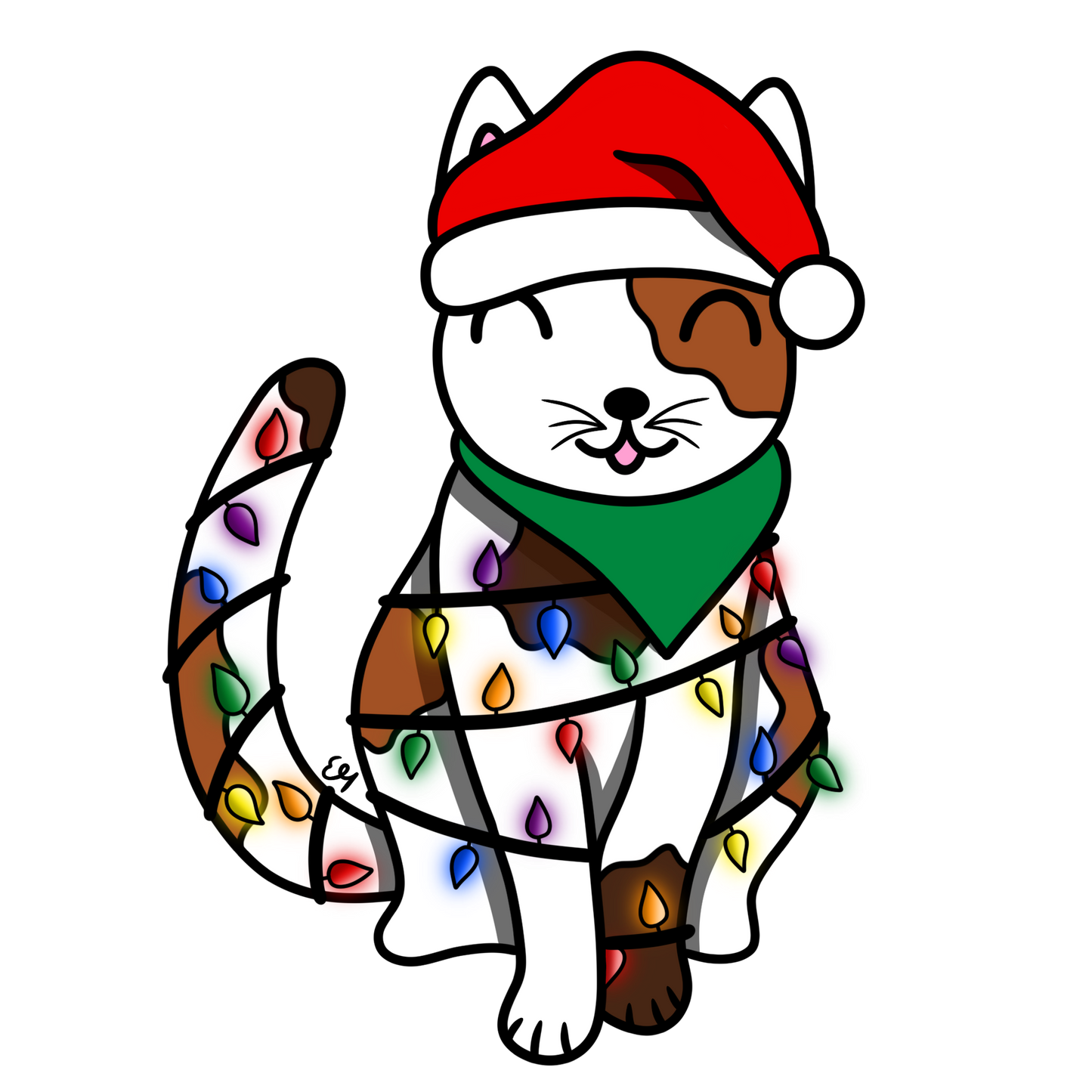 Chistmas Cat - Sticker